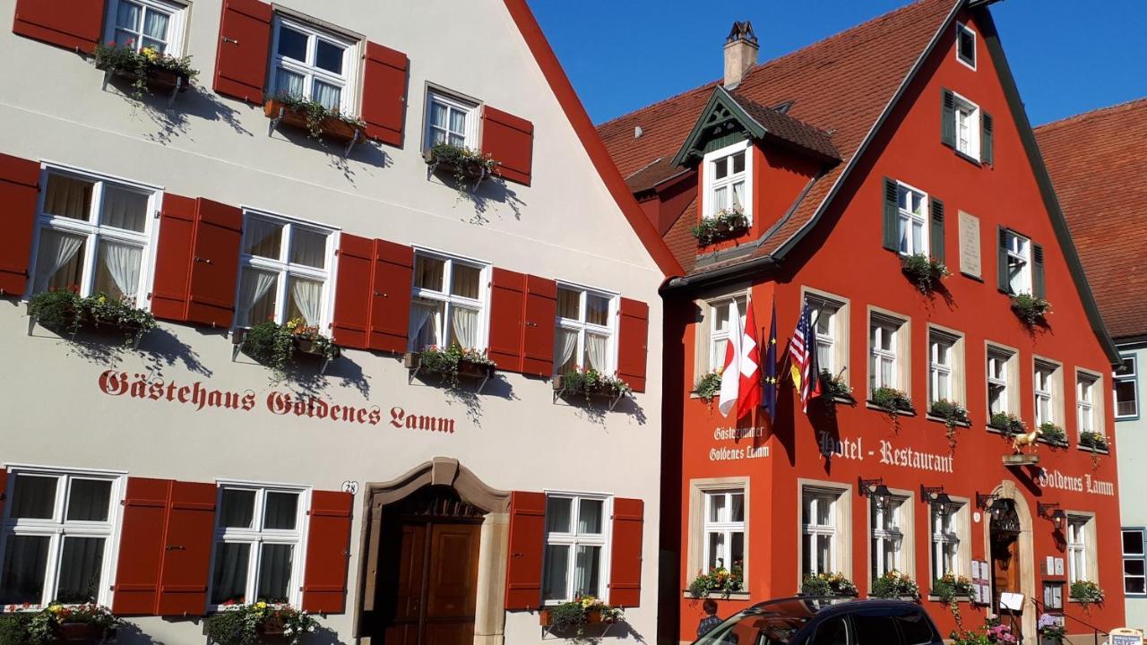 Hotel-Restaurant Goldenes Lamm Динкельсбюль Экстерьер фото